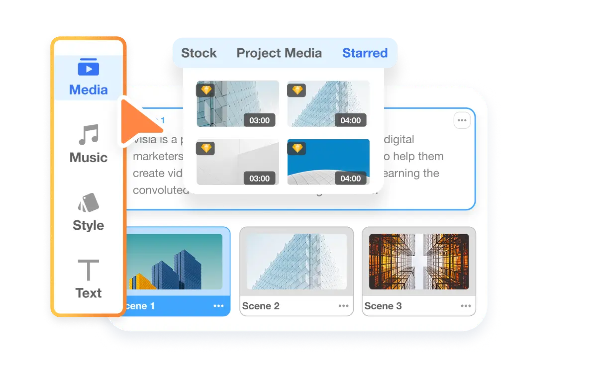 Smarter recommendations in Visla’s media sharing for teams. AI suggests the best media clips based on project content.